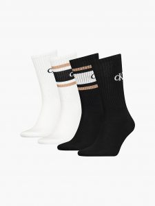 CALVIN KLEIN – Calzini a Metà Polpaccio in Confezione Regalo da 4