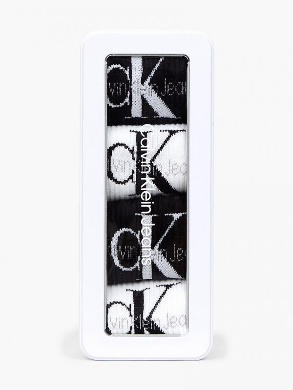 CALVIN KLEIN – Calzini a Metà Polpaccio in Confezione Regalo da 4