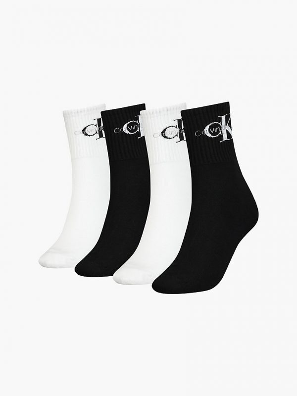 CALVIN KLEIN – Calzini a Metà Polpaccio in Confezione Regalo da 4