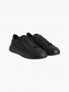 CALVIN KLEIN – Scarpe il Pelle Uomo Triple black