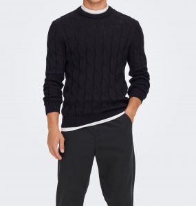 ONLY & SONS – Pullover Uomo Blu Navy
