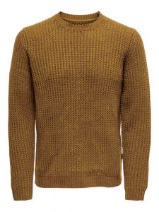 ONLY & SONS – Maglione Uomo Marrone