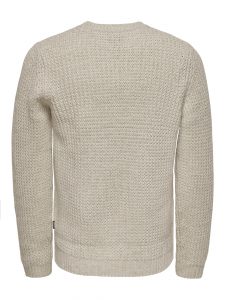 ONLY & SONS – Maglione Uomo Bianco Antico