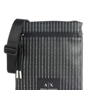 Armani Exchange – Borsa a tracolla pelle sintetica nero