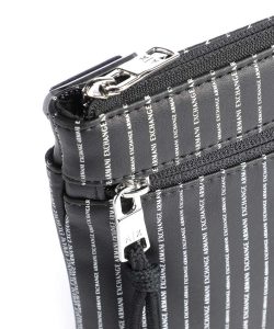 ARMANI EXCHANGE – Borsa a Tracolla Uomo/Donna in Pelle Sintetica Nero