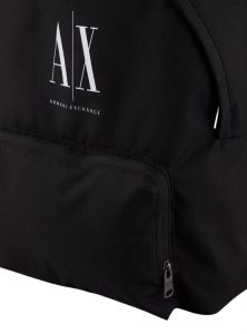 ARMANI EXCHANGE – Zaino Uomo/Donna in Nylon con Logo a Contrasto Nero