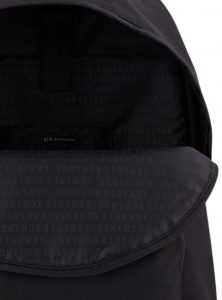 ARMANI EXCHANGE – Zaino Uomo/Donna in Nylon con Logo a Contrasto Nero