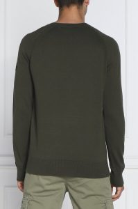 Calvin Klein – Maglione in cotone in look front-knit