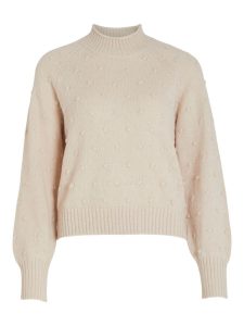 Vila – Pullover a maglia Donna Bianco