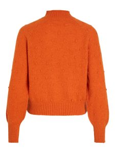 Vila – Pullover a maglia Donna Arancio