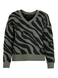 Vila – Pullover collo V Verde