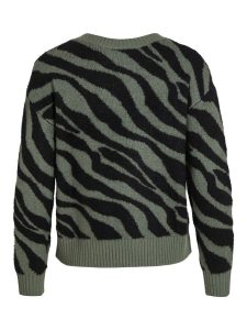 Vila – Pullover collo V Verde