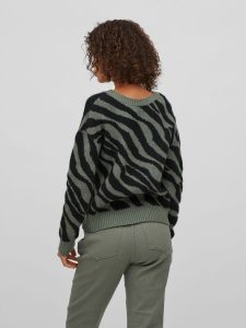 Vila – Pullover collo V Verde
