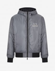 ARMANI EXCHANGE – Giubbotto reversibile in nylon stretch riciclato