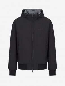 ARMANI EXCHANGE – Giubbotto reversibile in nylon stretch riciclato