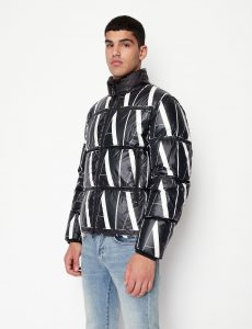 ARMANI EXCHANGE – Giacca Uomo in Denim Effetto Used Nero