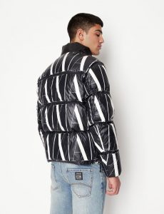 ARMANI EXCHANGE – Giacca Uomo in Denim Effetto Used Nero