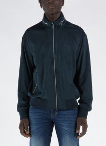 ARMANI EXCHANGE – Giubbotto in eco-suede Blu