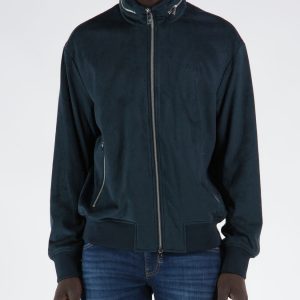 ARMANI EXCHANGE – Giubbotto in eco-suede Blu