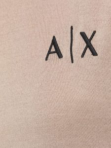 ARMANI EXCHANGE – Pullover Donna con Logo sul Fronte Beige