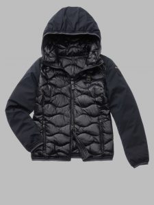 BLAUER – Piumino Nylon Neoprene Jo Nero