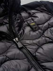 BLAUER – Piumino Nylon Neoprene Jo Nero