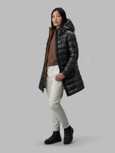 Blauer – Piumino Lungo Imbottitura Eco Lena Nero