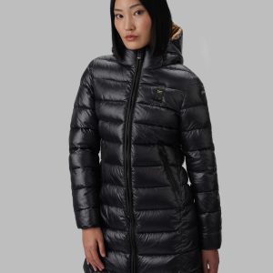 Blauer – Piumino Lungo Imbottitura Eco Lena Nero