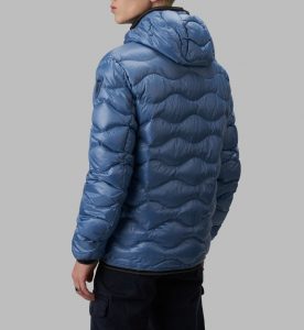 BLAUER – Piumino Uomo Leggero ad Onde Terence Celeste