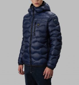 BLAUER – Piumino Uomo Leggero ad Onde Terence Blu
