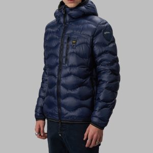 BLAUER – Piumino Uomo Leggero ad Onde Terence Blu