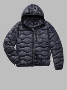 BLAUER – Piumino Uomo Leggero ad Onde Terence Grigio