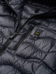 BLAUER – Piumino Uomo Leggero ad Onde Terence Grigio