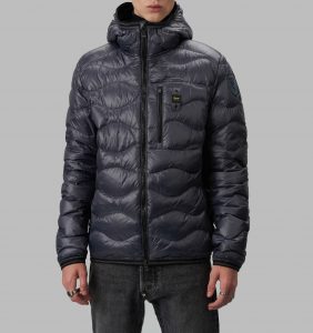 BLAUER – Piumino Uomo Leggero ad Onde Terence Grigio