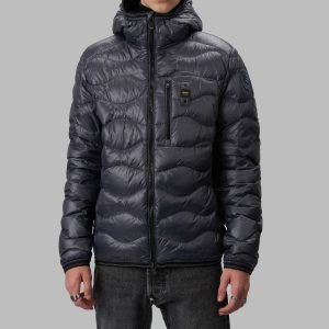 BLAUER – Piumino Uomo Leggero ad Onde Terence Grigio