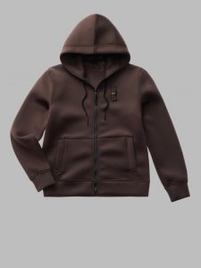 BLAUER – Felpa in Neoprene con Cappuccio