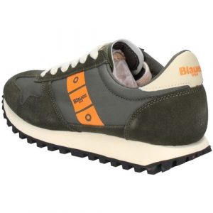 Blauer – Scarpe Uomo in camoscio e tessuto f2dawson02 Military/Orange