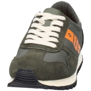Blauer – Scarpe Uomo in camoscio e tessuto f2dawson02 Military/Orange