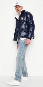 ARMANI EXCHANGE – Piumino Uomo Fullzip Icon Period Blu