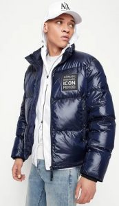 ARMANI EXCHANGE – Piumino Uomo Fullzip Icon Period Blu