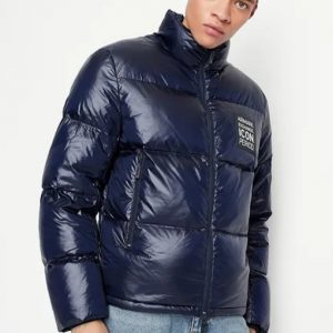 ARMANI EXCHANGE – Piumino Uomo Fullzip Icon Period Blu