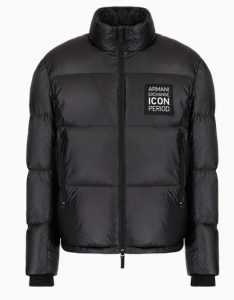 ARMANI EXCHANGE – Piumino Uomo Fullzip Icon Period Nero