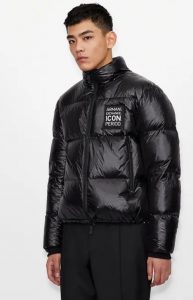 ARMANI EXCHANGE – Piumino Uomo Fullzip Icon Period Nero