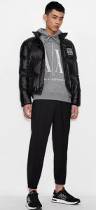 ARMANI EXCHANGE – Piumino Uomo Fullzip Icon Period Nero
