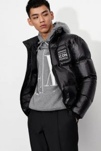 ARMANI EXCHANGE – Piumino Uomo Fullzip Icon Period Nero