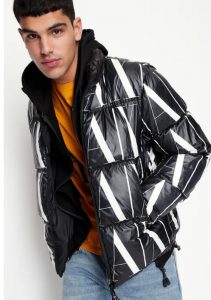 ARMANI EXCHANGE – Giacca Uomo in Denim Effetto Used Nero