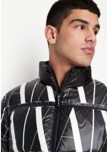 ARMANI EXCHANGE – Giacca Uomo in Denim Effetto Used Nero