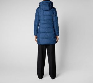 SAVE THE DUCK – Cappotto Donna Taylor Hooded Puffer Blu