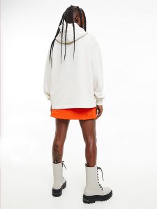 Calvin Klein – Felpa Con Cappuccio Oversize Con Logo