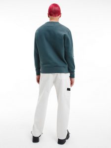 CALVIN KLEIN – Felpa basic Calvin Klein Jeans Verde